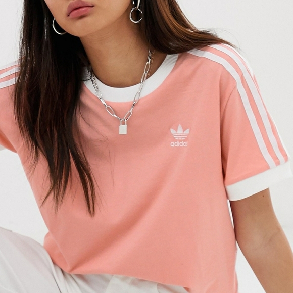 adidas shirt light pink